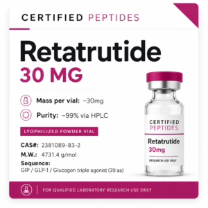 Retatrutide, 30 mg product card